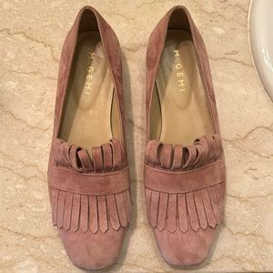 M. Gemi rose suede flats